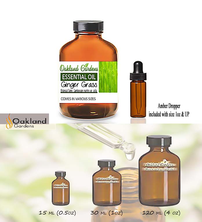 Ginger Grass Essential Oil (Cymbopogon martini)