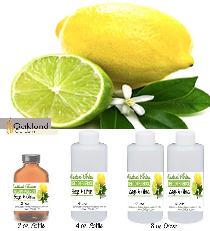 Sage & Citrus Reed Oil Oakland Gardens
