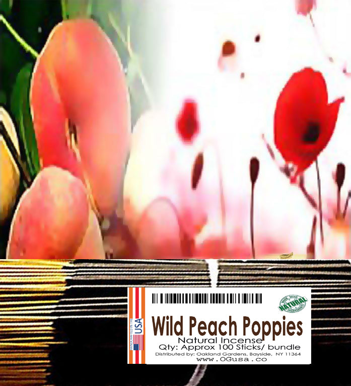 Wild Peach Poppies Incense